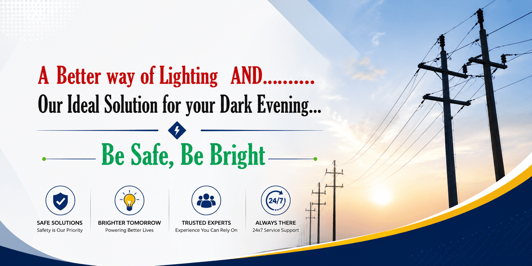 A better way of lighting and safe electrical service promise from Subhasini Electric